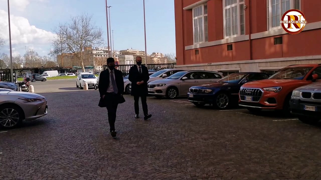 Caso Diawara, l'arrivo dell'avv. Conte e Fienga al Coni (15/3/2021)