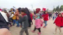 Barış Pınarı Harekatı bölgesinde Suriye'deki ayaklanmaların 10. yılında protestolar düzenlendi