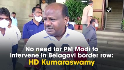No need for PM Modi to intervene in Belagavi border row: HD Kumaraswamy