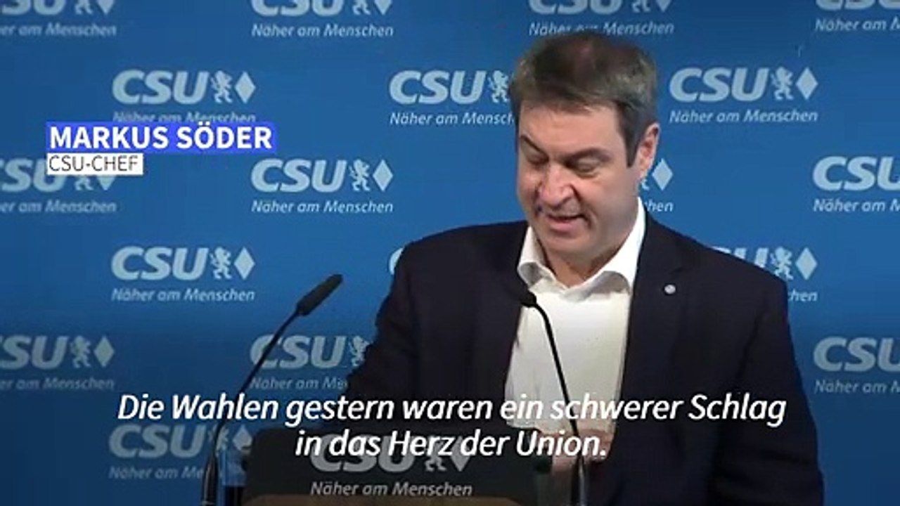 Söder warnt: Es gibt Mehrheiten jenseits der Union
