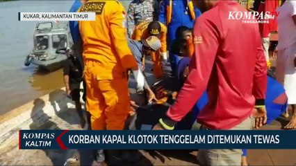 Korban Kapal Klotok Tenggelam Ditemukan Tewas
