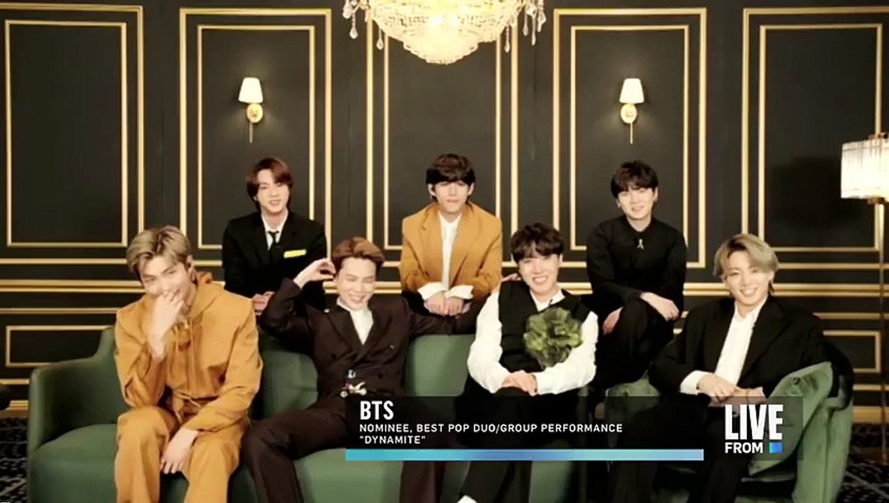 BTS Feeling -Dynamite- at 2021 GRAMMY Awards
