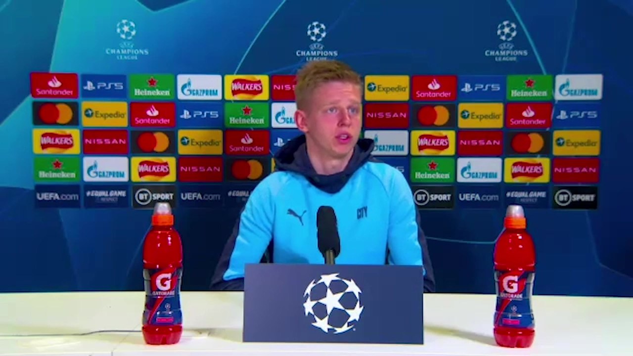 Zinchenko previews City - Gladbach second leg