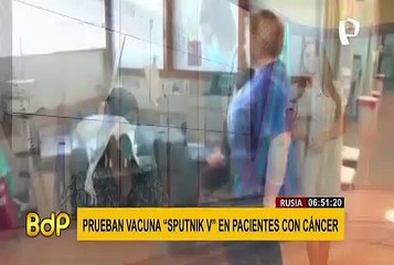 COVID-19: Inician pruebas de vacuna Sputnik V en pacientes con cáncer
