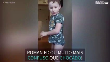 Partida do cocó falso deixa menino extremamente confuso