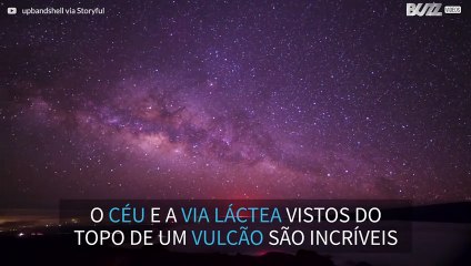 Time-lapse do céu estrelado é filmado a 2.800m de altitude