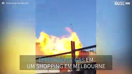 Vídeo mostra explosão de gás em shopping de Melbourne
