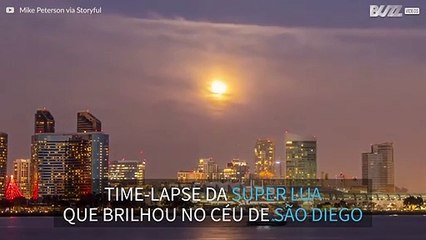 Super lua iluminou o céu da Califórnia no primeiro dia do ano