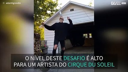 Este “basketball beer challenge” é de outro nível