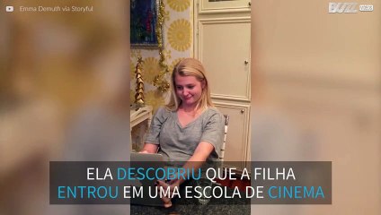 Mãe fica feliz por filha entrar na NYU Film School