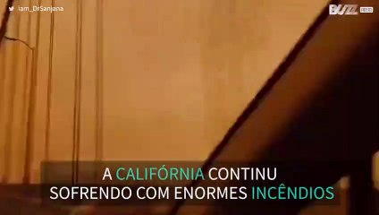incêndio na Califórnia transformam céu de forma assustadora