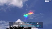 Raro fenômeno meteorológico é filmado no céu de Ribeirão Claro