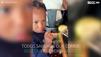 Menina tem reação hilariante ao ver couve-de-bruxelas pela primeira vez