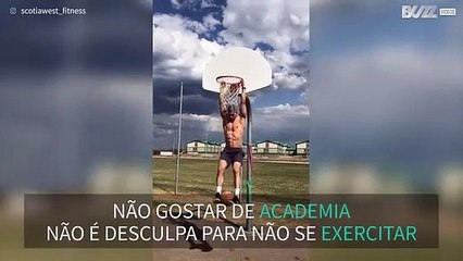 O treino deste homem é algo fora da realidade