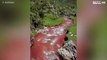 Já alguma vez viu um rio vermelho?