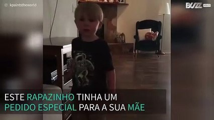 Menino chora porque quer ser um burrito!