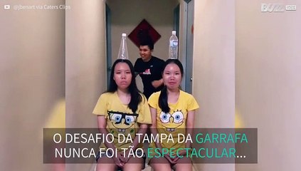 O pior Bottle Cap Challenge de sempre!