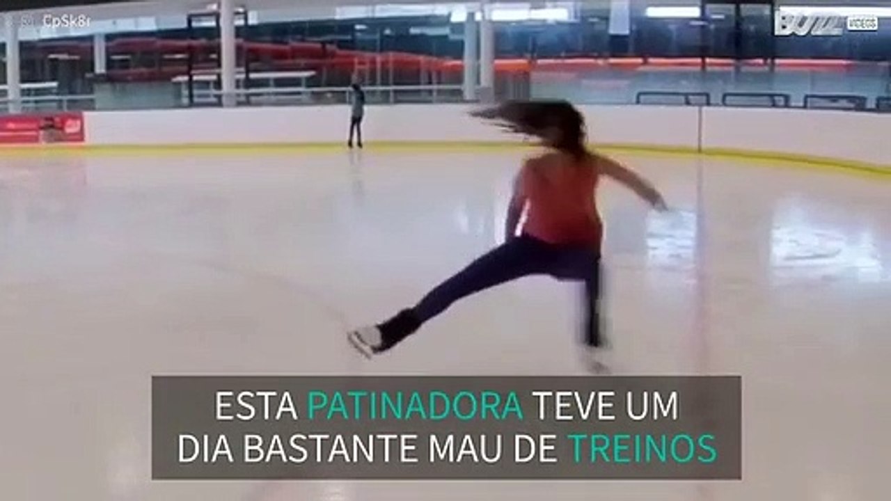 Patinadora partilha mau dia de treinos