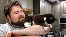 Gata adotada e dono não conseguem viver separados