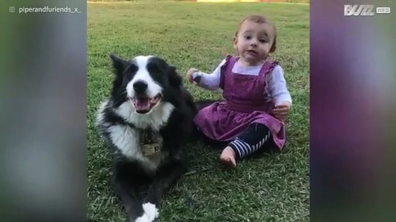 Menina e cadela são inseparáveis!
