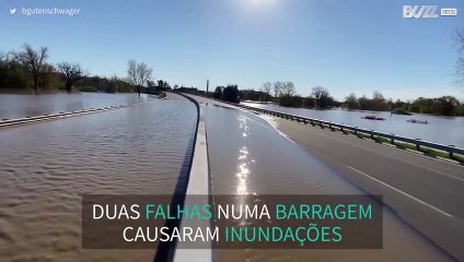 Falhas em barragem causam inundações no Michigan