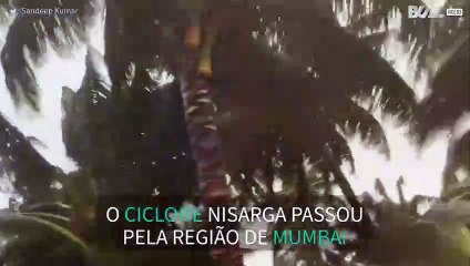 Ciclone Nisarga deixa rastro de destruição na Índia