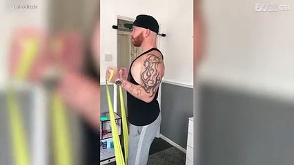 Exercício em casa acaba com elástico na cara!