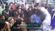 Casamento épico ao som de heavy metal!