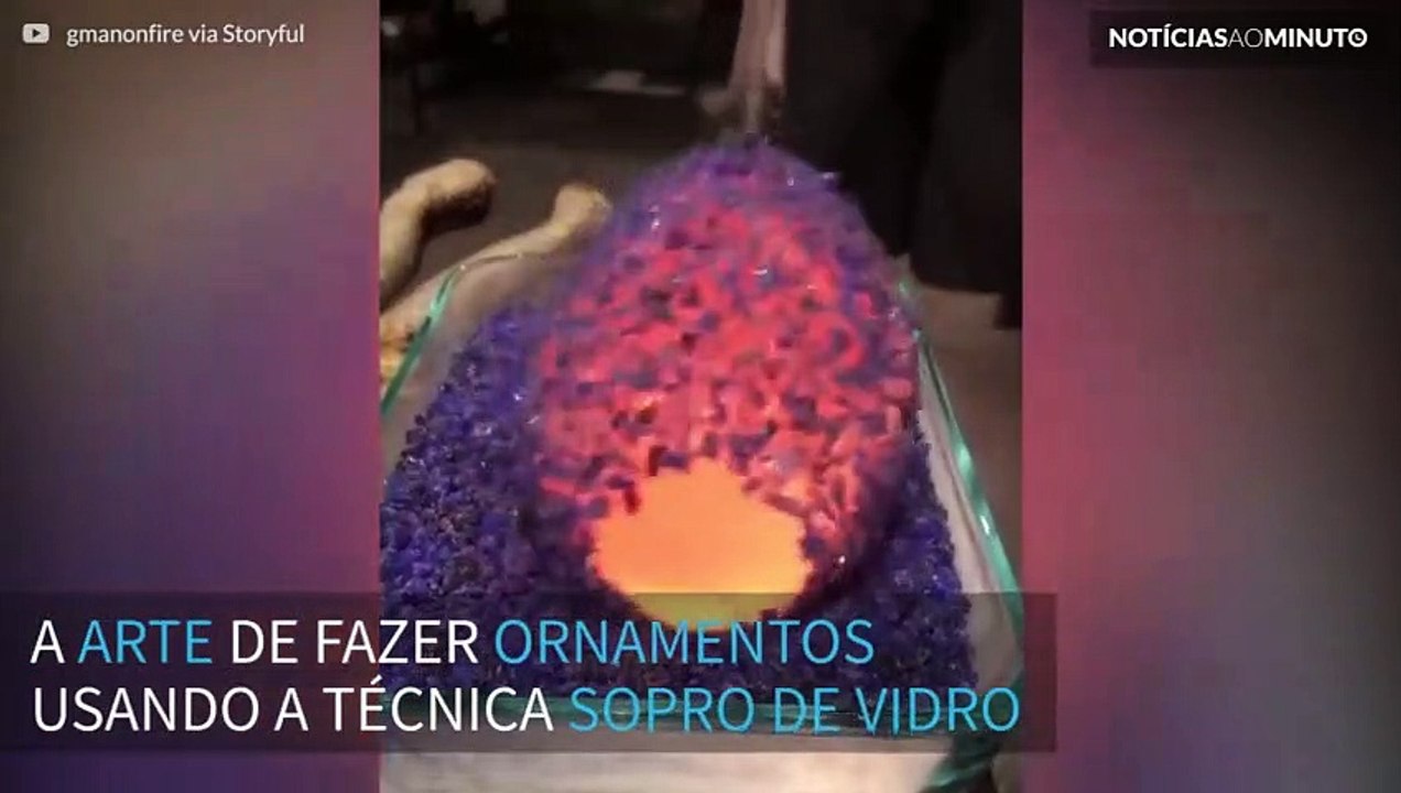 Sopro de vidro, a técnica para fazer ornamentos incríveis