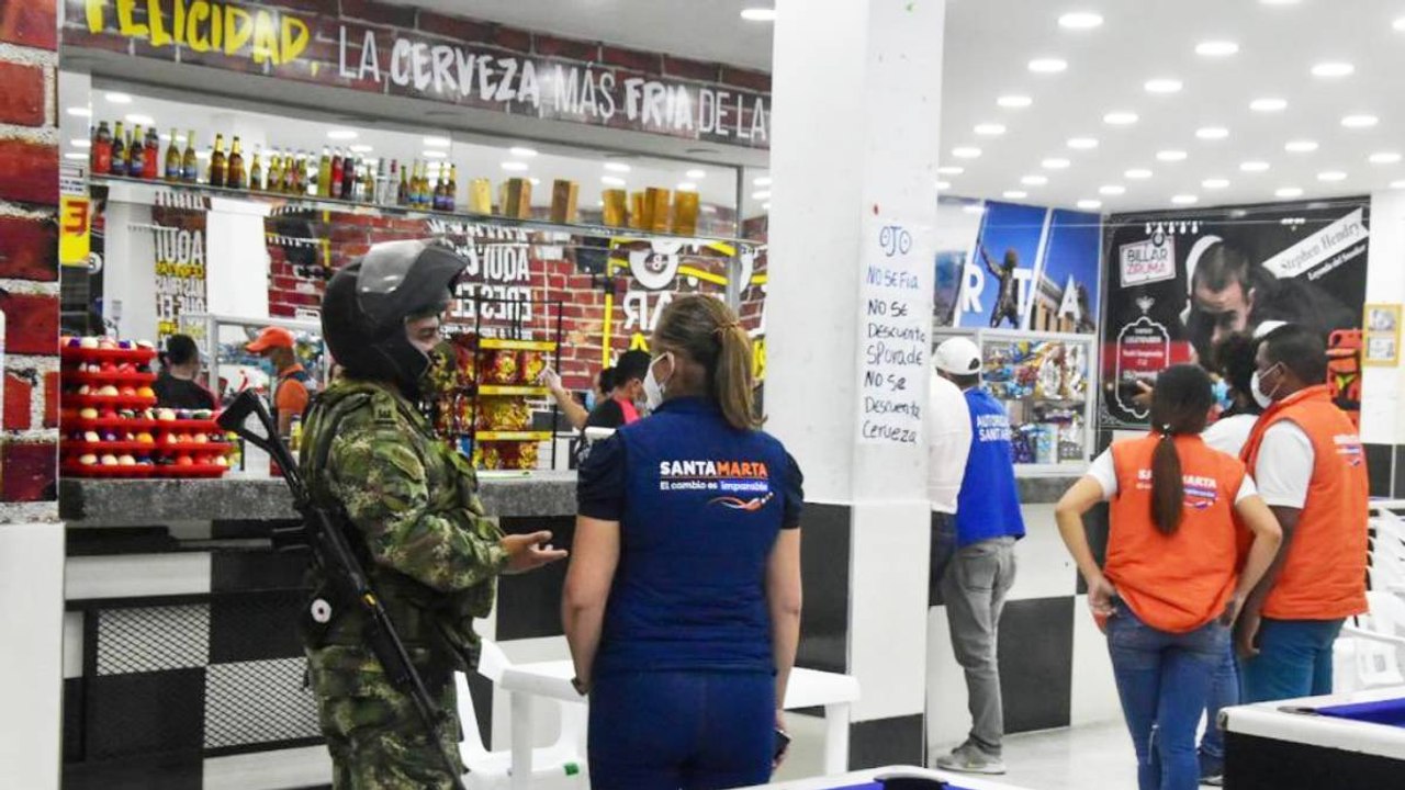 Amplían toque de queda y ley seca en Santa Marta por covid
