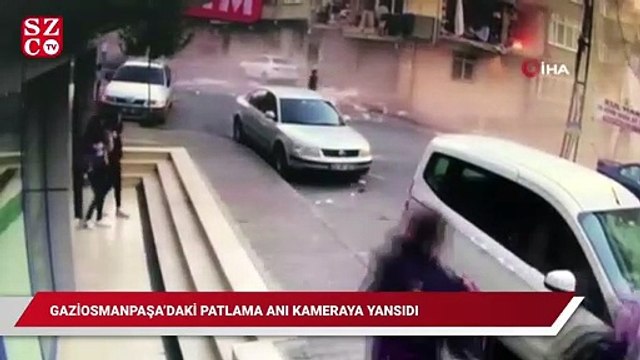 Gaziosmanpaşa’daki patlama anı kameraya yansıdı