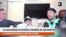 El Kun Agüero se olvidó el nombre de San Martín