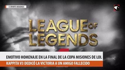 Emotivo homenaje en la final de la Copa Misiones de LOL