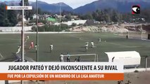 Jugador pateó y dejó inconsciente a su rival