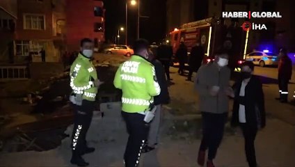 Mahalleli sokağa döküldü: Deprem oldu zannettik