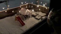 Time-lapse video shows snow piling up over days in Denver
