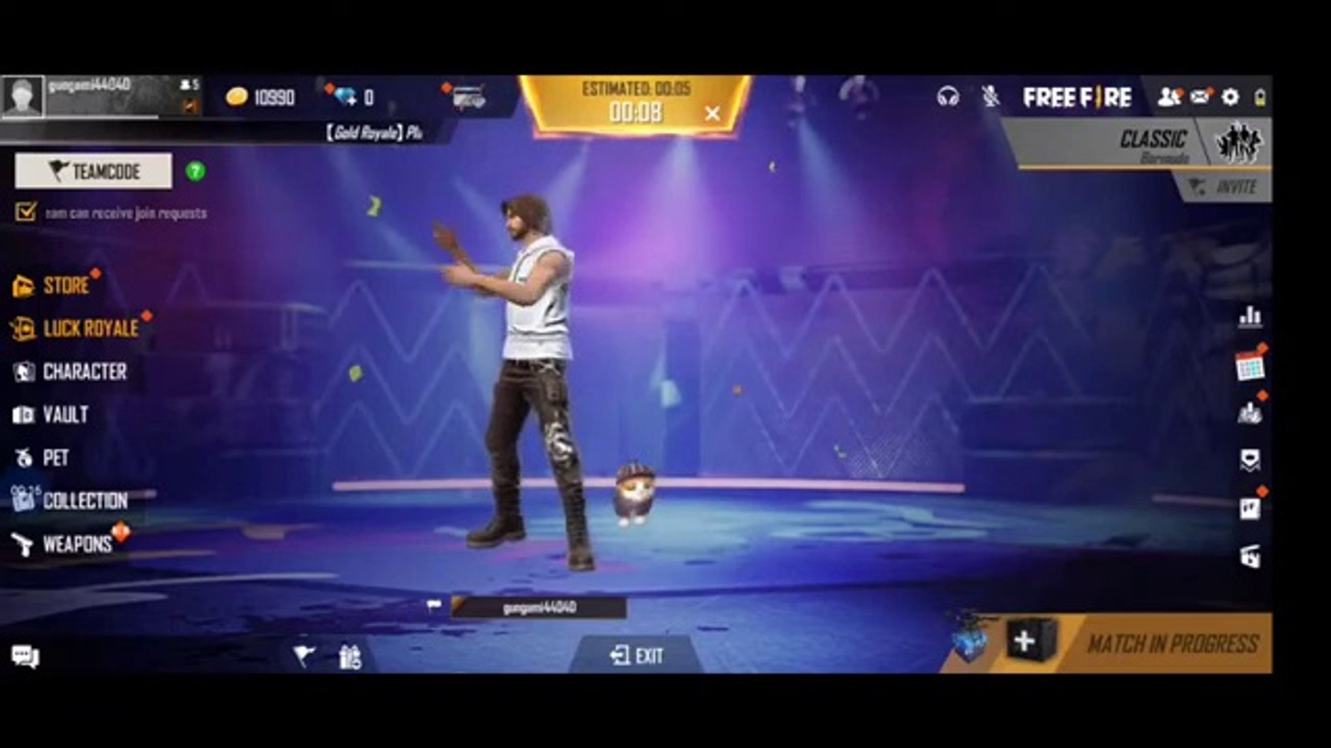 ⁣Free fire live// gameplay//flight// free fire battle