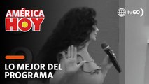 América Hoy: Janet Barboza abandonó el set molesta en vivo