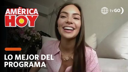 América Hoy: Natalie Vértiz cuenta detalles de su embarazo y muestra su pancita