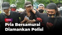 Heboh! Pria Bersamurai Diamankan Polisi Dekat PN Jakarta Timur Usai Sidang Habib Rizieq