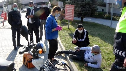 Yaralıya ilk müdahale Funda hemşireden