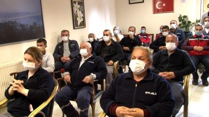 Ümraniye'de, site görevlileri Afet ve Çevre Koruma Eğitimi'nde buluştu