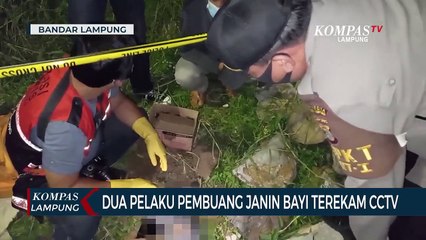 Dua Pelaku Pembuang Janin Bayi Terekam CCTV
