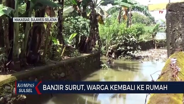 Banjir Surut Warga Perumnas Antang Mulai Bersih Rumah