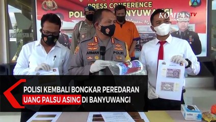 Polisi Bongkar Peredaran Uang Palsu 4,5 Triliun di Banyuwangi