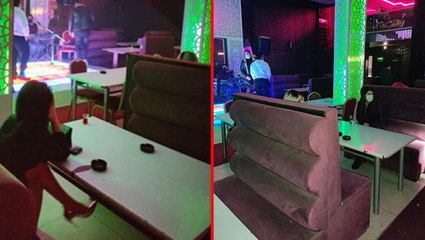 Baskın yapılan eğlence mekanında 23 kişiye toplamda 145 bin lira ceza kesildi