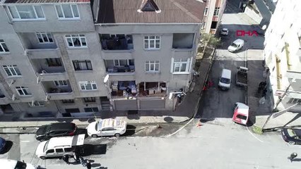 GAZİOSMANPAŞA'DA PATLAMANIN OLDUĞU BİNADAKİ SON DURUM HAVADAN GÖRÜNTÜLENDİ