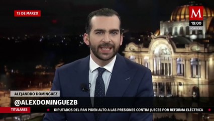 Milenio Noticias, con Alejandro Domínguez, 15 de marzo de 2021