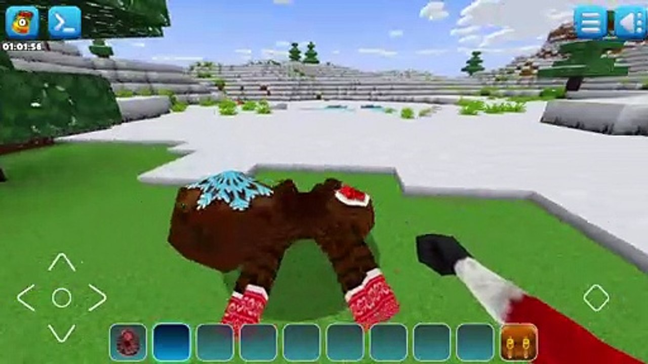Winter mob: SPIDER ️ in Realmcraft Game || #minecraftfree​ game #blockcraft
