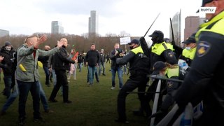 Anti-lockdown protesters confront police at The Hague rally